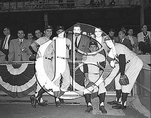 Jerry Coleman, Andy Carey, Billy Martin and Gil McDougald56N0307